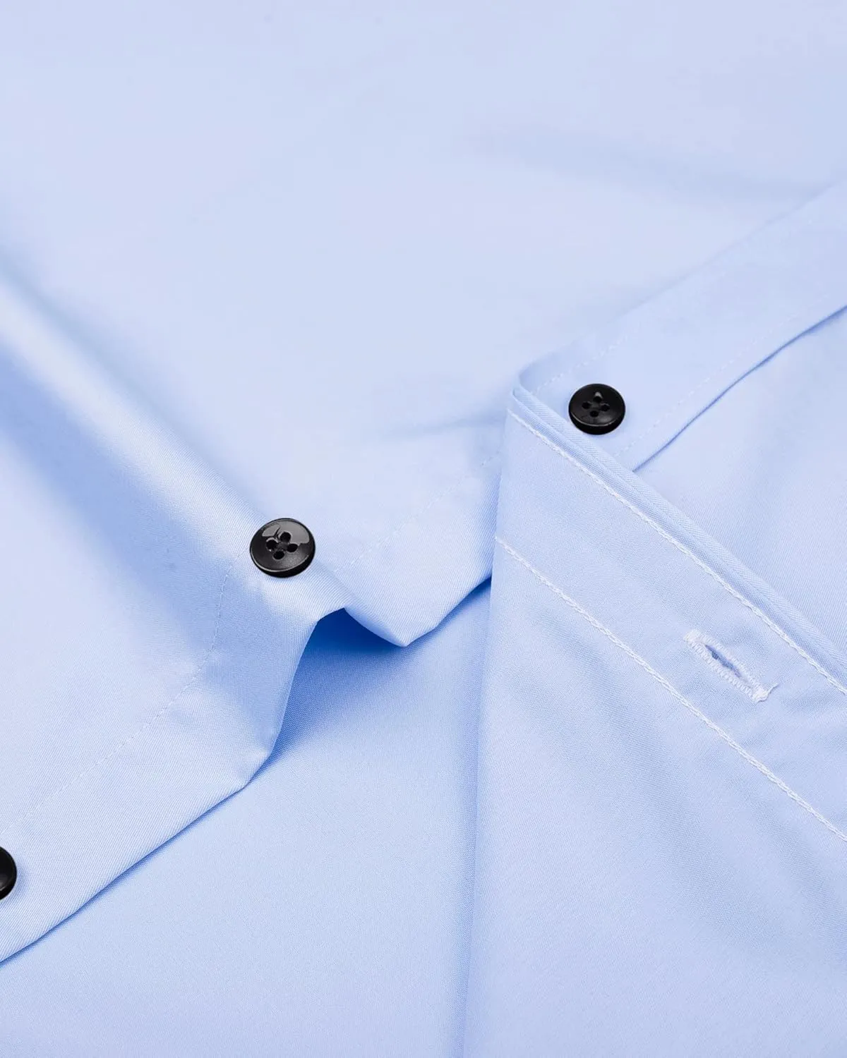 Alimens & Gentle Men's Dress Shirts Long Sleeve Stretch Shirts Solid Button Down Shirt with Pocket