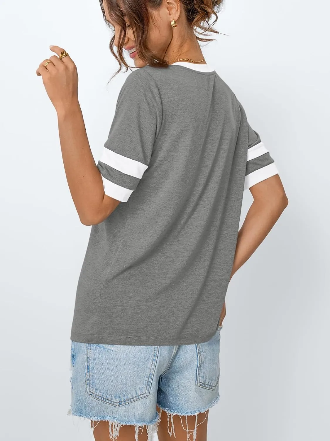 AUTOMET Womens Short Sleeve Shirts Summer Tops Spring Trendy Fashion Tees Casual Dressy Crewneck Clothes Basic Outfits 2025