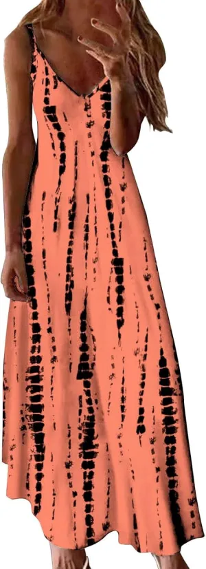 Beautiful Dress Loose Dress with Colour Block Print Dress Birthday Dresses Women