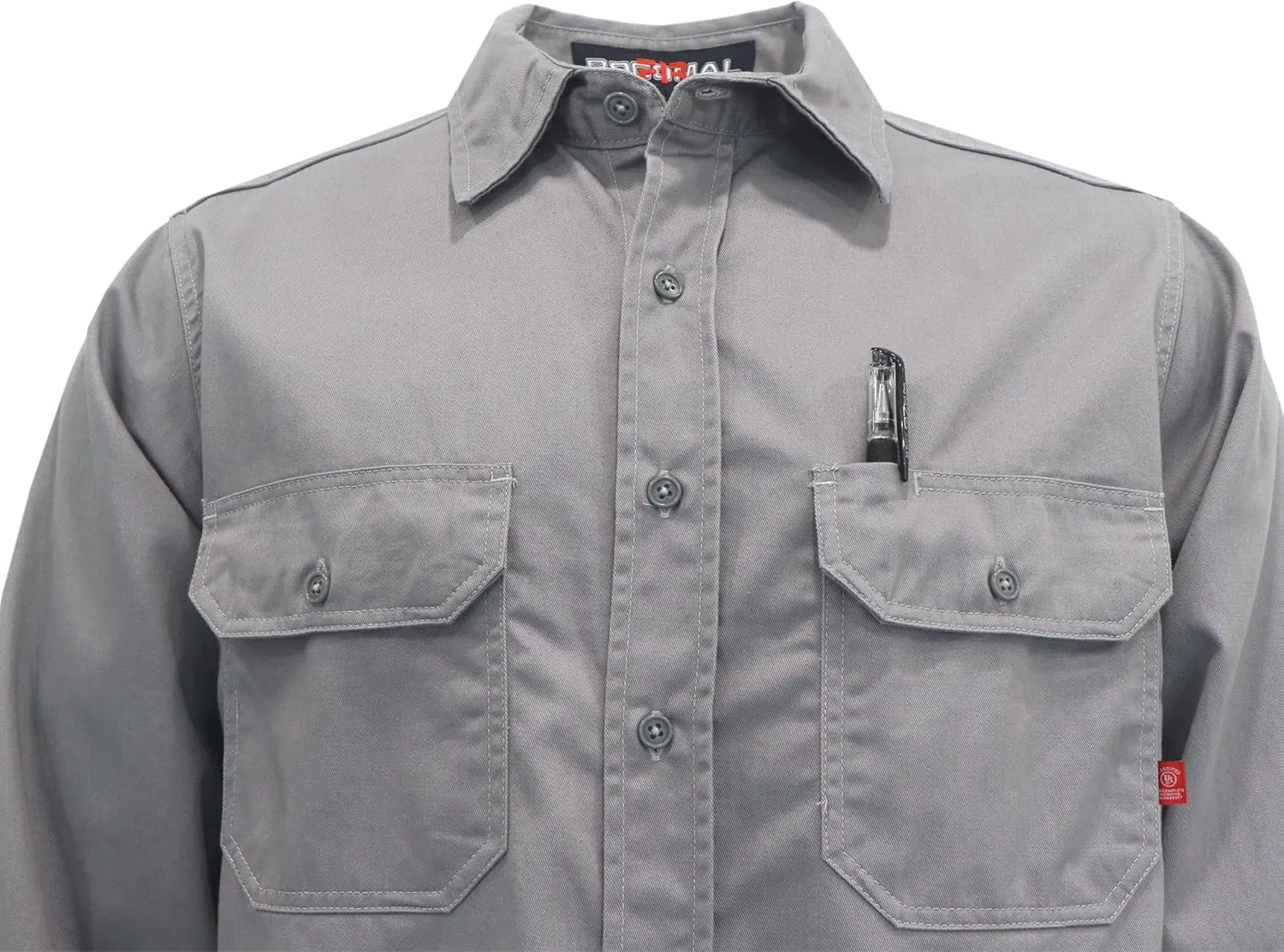 BOCOMAL FR Shirts 6.25oz Lightweight Welding Shirts Flame Resistant Men's Fire Retardant Shirt
