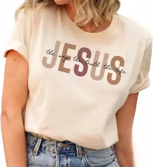 Christian Shirts for Women Vintage Bible Verse Boho Wildflowers Shirts Floral Graphic Tees