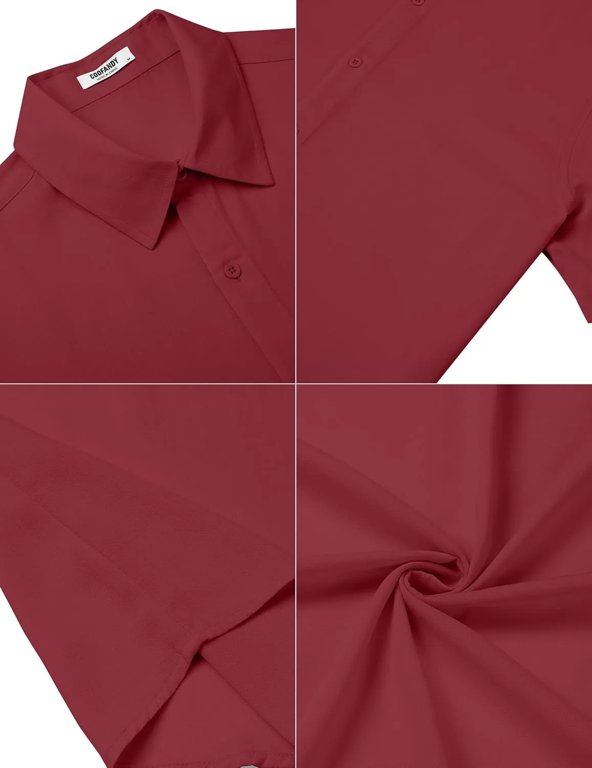 COOFANDY Men's Casual Button Down Short Sleeve Shirts Summer Beach Wedding Shirt Vacation Cotton Shirts