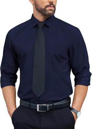 COOFANDY Mens Dress Shirts Long Sleeve Wrinkle Free Button Down Shirts Formal Business Shirt