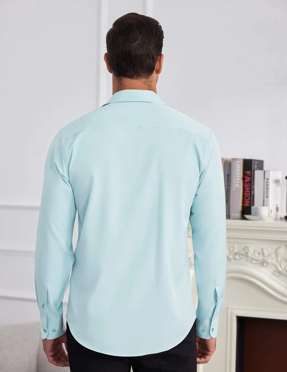 COOFANDY Mens Dress Shirts Wrinkle Free Long Sleeve Button Down Shirt Formal Business Shirts