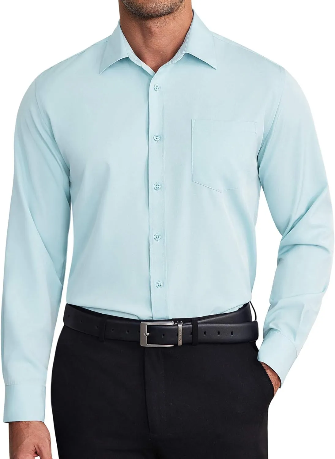 COOFANDY Mens Dress Shirts Wrinkle Free Long Sleeve Button Down Shirt Formal Business Shirts