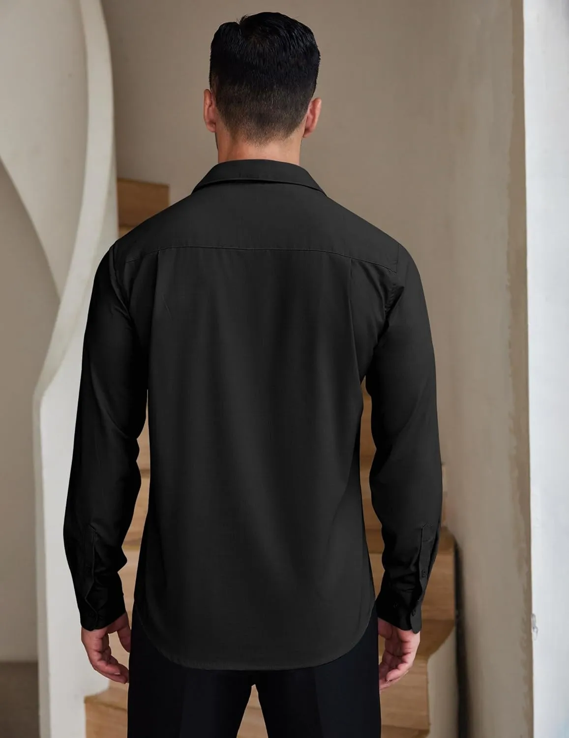 COOFANDY Mens Dress Shirts Wrinkle Free Long Sleeve Button Down Shirts Formal Business Shirt
