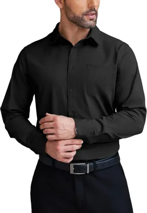 COOFANDY Mens Dress Shirts Wrinkle Free Long Sleeve Button Down Shirts Formal Business Shirt