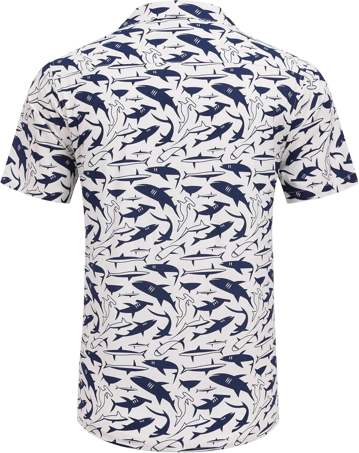 COOFANDY Men's Hawaiian Floral Shirts Cotton Linen Button Down Tropical Holiday Beach Shirts