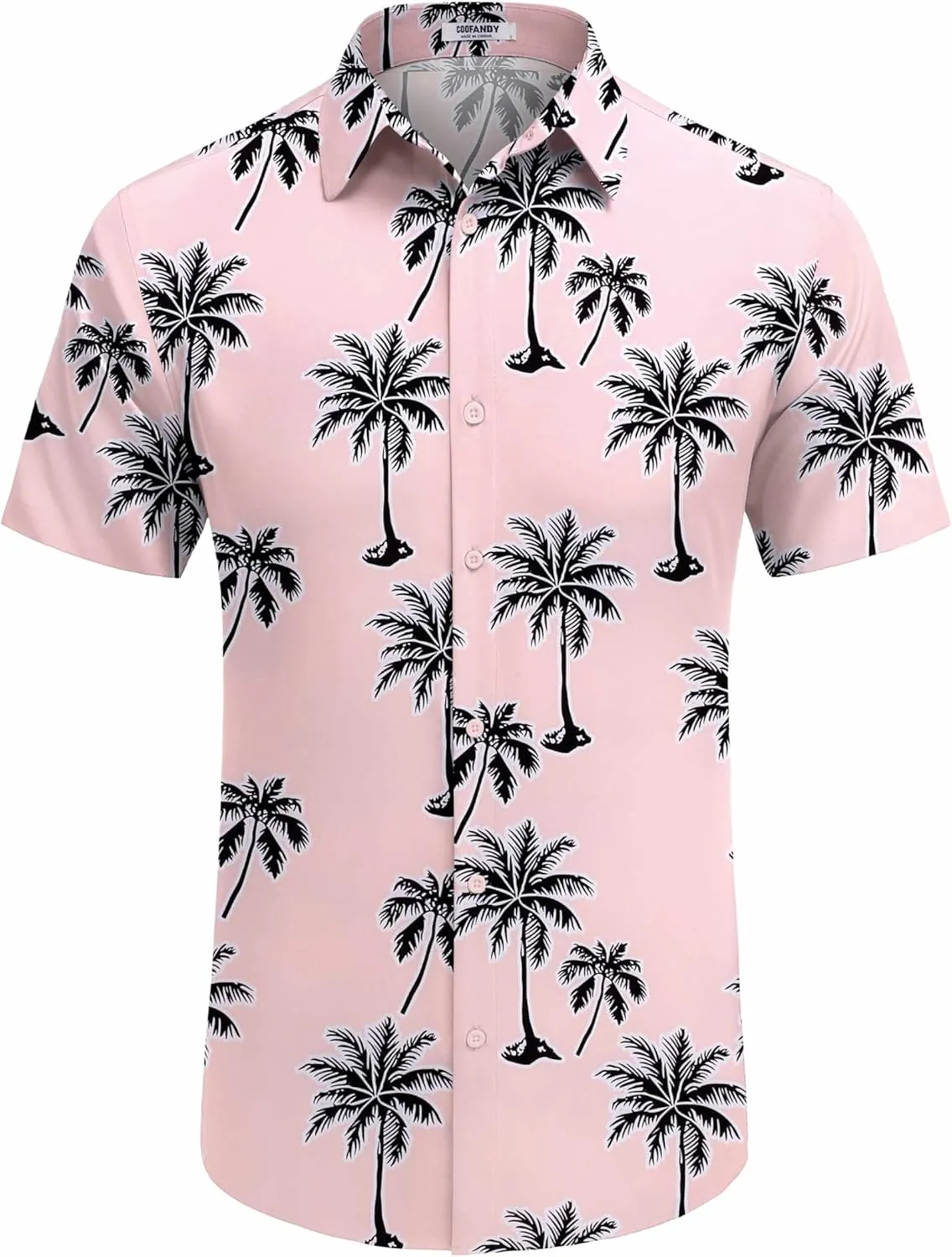 COOFANDY Mens Hawaiian Shirt Short Sleeve Button Down Shirts Tropical Floral Summer Beach Shirts