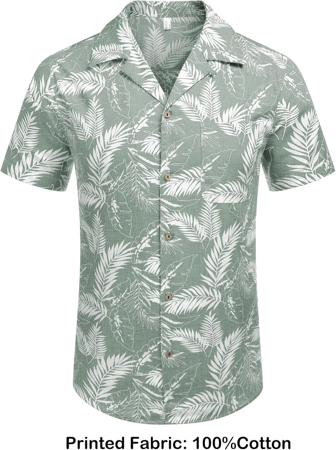 COOFANDY Mens Hawaiian Shirt Short Sleeve Buttoon Down Shirts Casual Tropical Floral Summer Linen Shirts