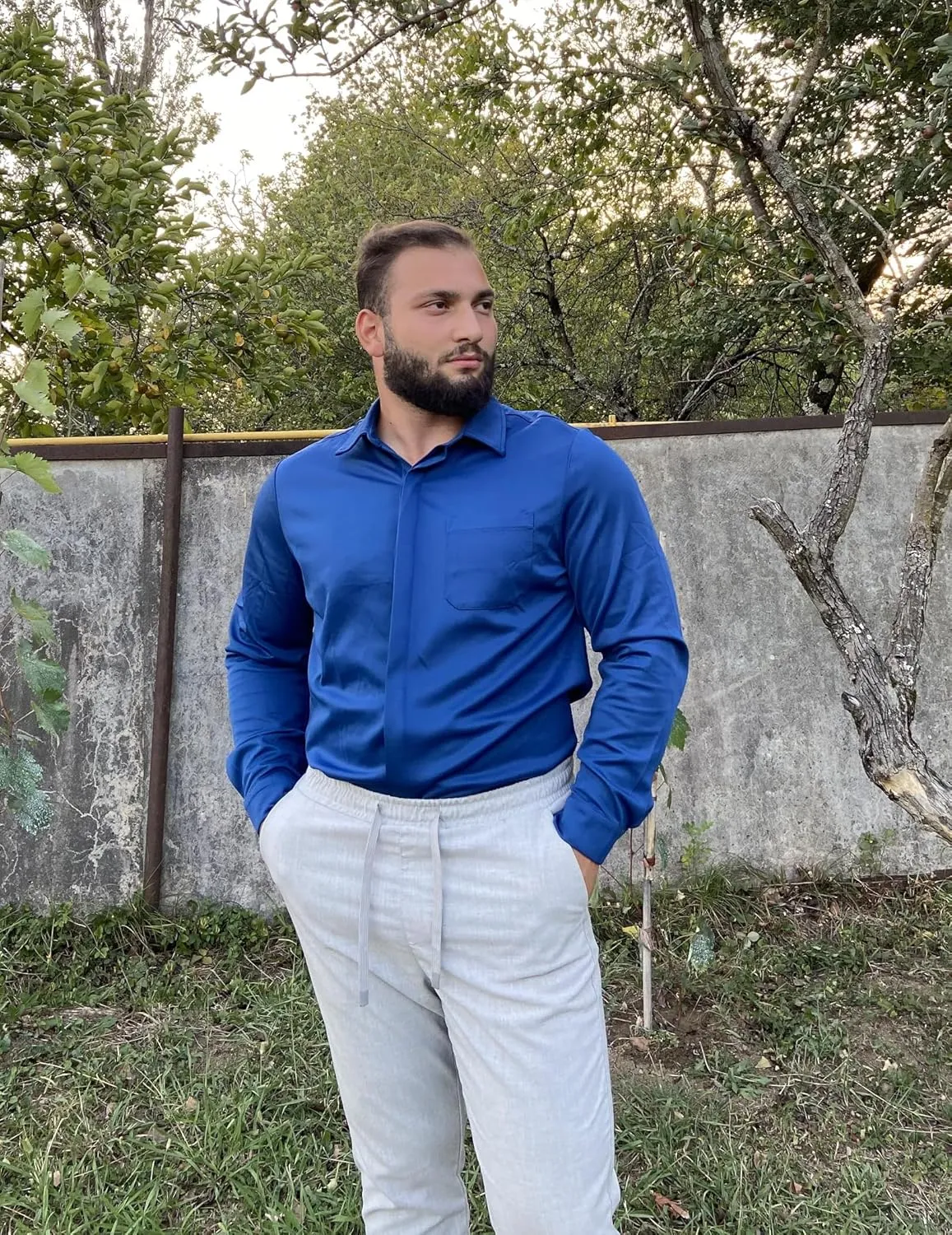 COOFANDY Men's Long Sleeve Wrinkle Free Shirts Casual Button Down Shirts Untucked Dress Shirt