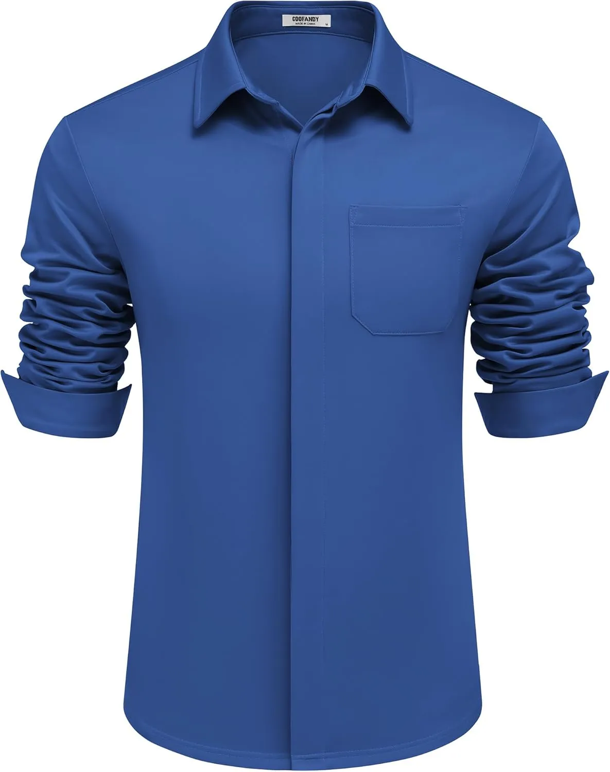 COOFANDY Men's Long Sleeve Wrinkle Free Shirts Casual Button Down Shirts Untucked Dress Shirt