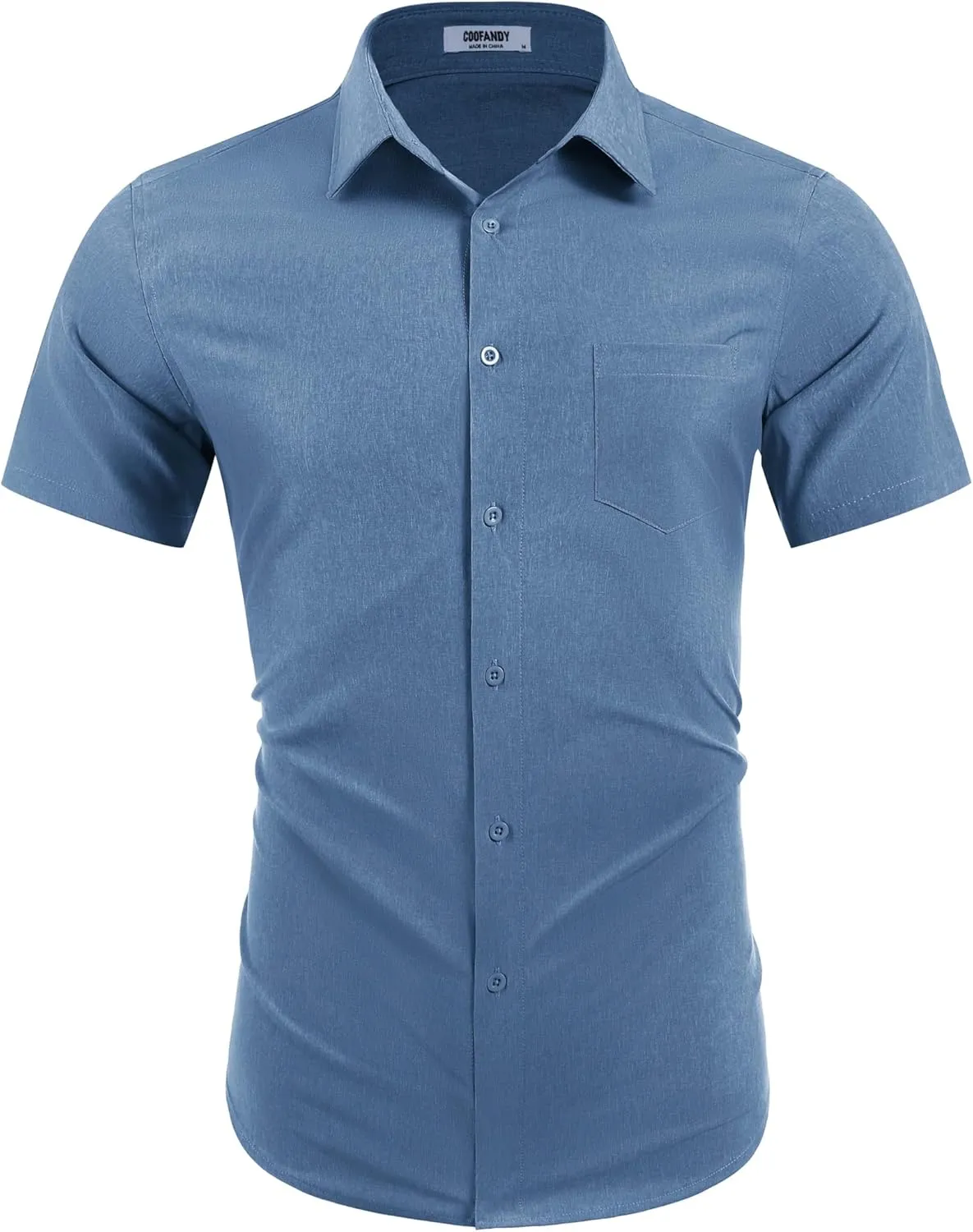 COOFANDY Mens Wrinkle Free Shirts 2025 Short Sleeve Casual Button Down Summer Dress Shirts