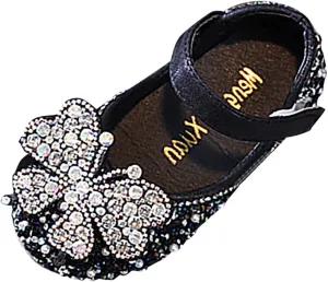 Dress Shoes for Girls,Girls Baby Infant Crystal Princess Shoes Bling Pearl Sandals Shoes Kids Dancing Shoes Gift