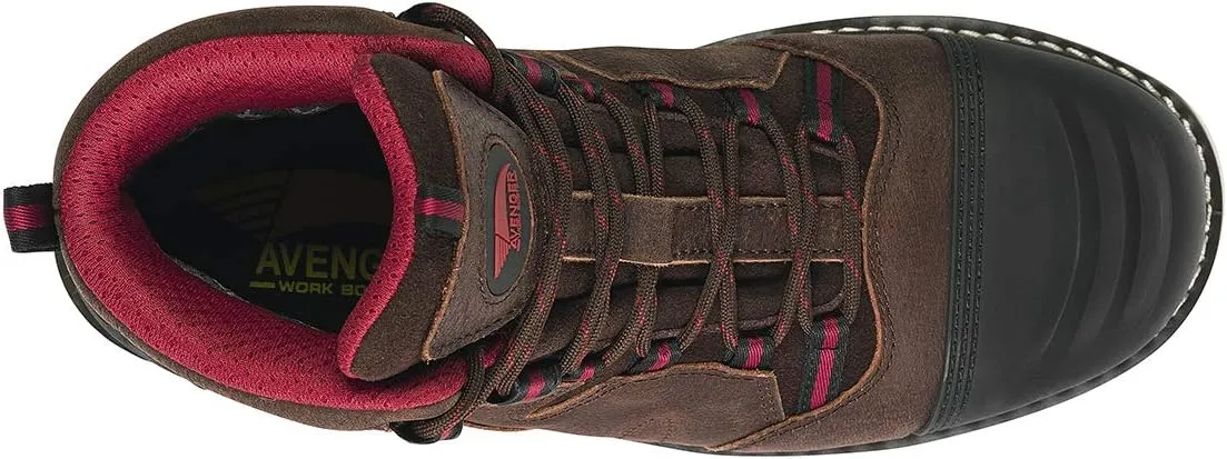 FSI Footwear Specialties International Men's 7506 6" Leather Carbon Nanofiber Safety Toe Cap EH Wedge Boots