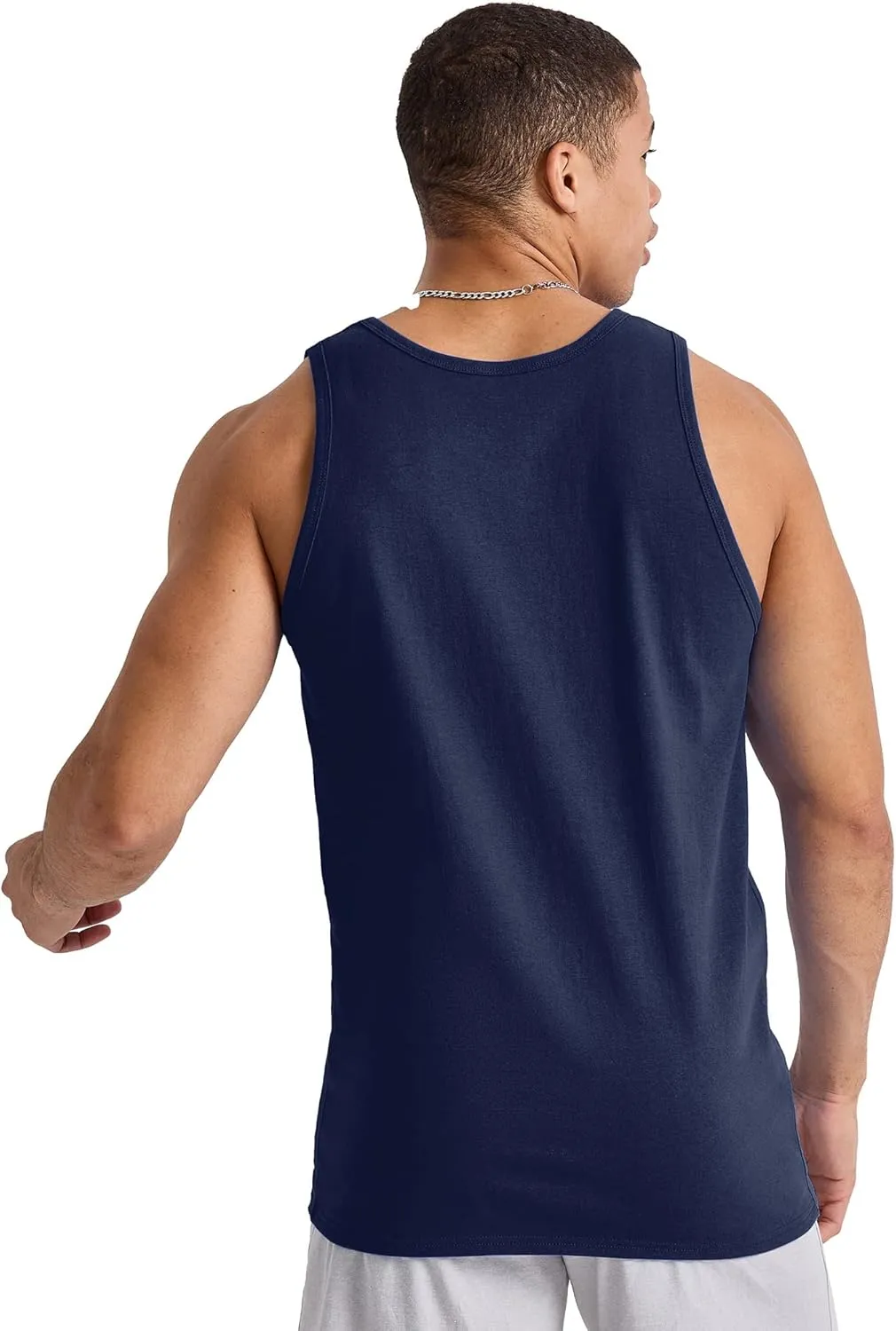 Hanes Men's Essentials Top Pack, Midweight Cotton Tanks, Sleeveless Shirts, 3-Pack