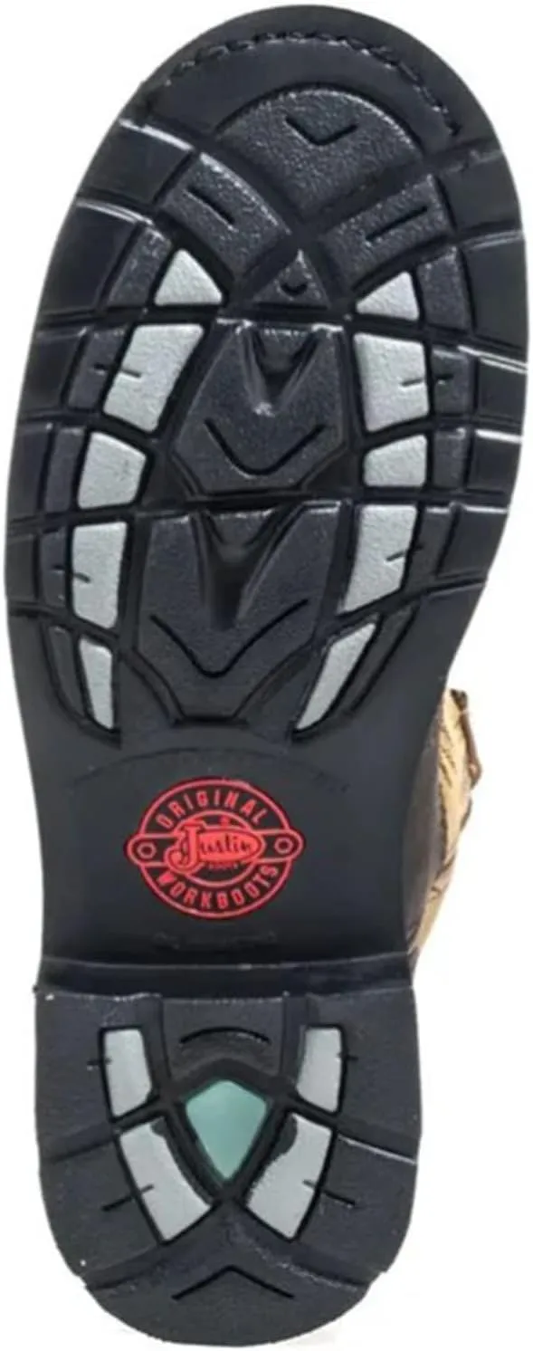 Justin Mens Stampede Steel Waxy Work Boots 10.5EE