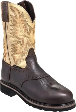 Justin Mens Stampede Steel Waxy Work Boots 10.5EE