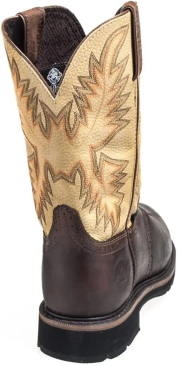 Justin Mens Stampede Steel Waxy Work Boots 10.5EE
