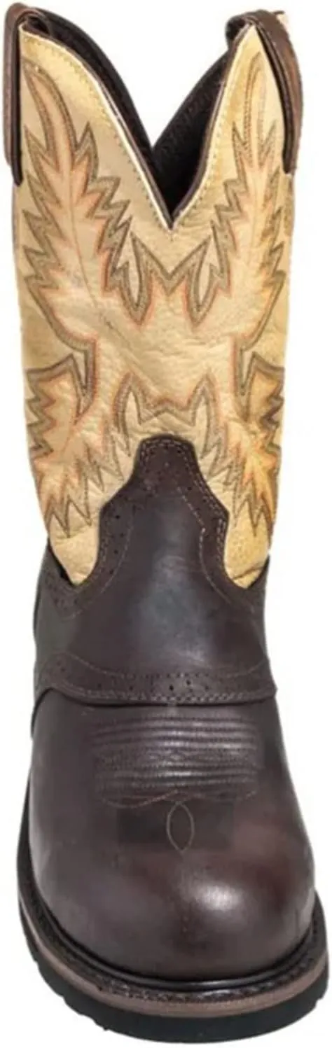 Justin Mens Stampede Steel Waxy Work Boots 10.5EE