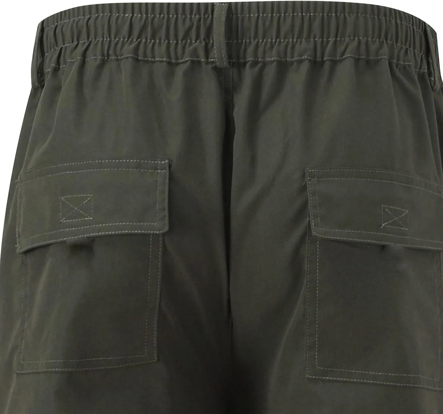 Men Cargo Pants Casual Cotton Stretch Elasticated Waist Pant Sweatpants Joggers Running Workout Jogger Bottoms