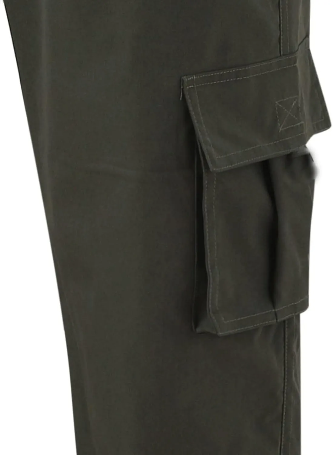 Men Cargo Pants Casual Cotton Stretch Elasticated Waist Pant Sweatpants Joggers Running Workout Jogger Bottoms