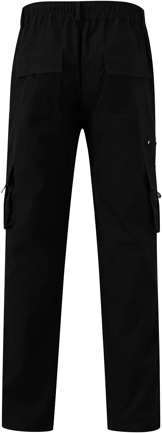 Men Lightweight Jogging Pant Chinos Work Joggers Comfort Fit Sport Casual Sweatpants Loungewear Sweat Pants