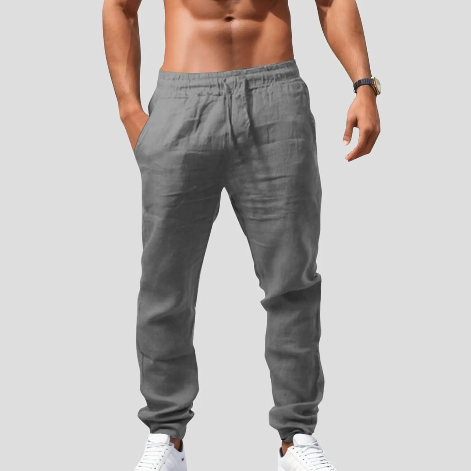 Men Pants Casual Plus Size Joggers Sports Running Fitness Gym Sweatpant Combat Cargo Pant