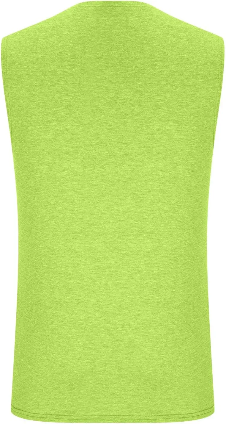 Men's Beach Tank Tops Funny Palm Tree Print Graphic Tee Shirts Casual Sleeveless Muscle T-Shirt Trendy Clothes