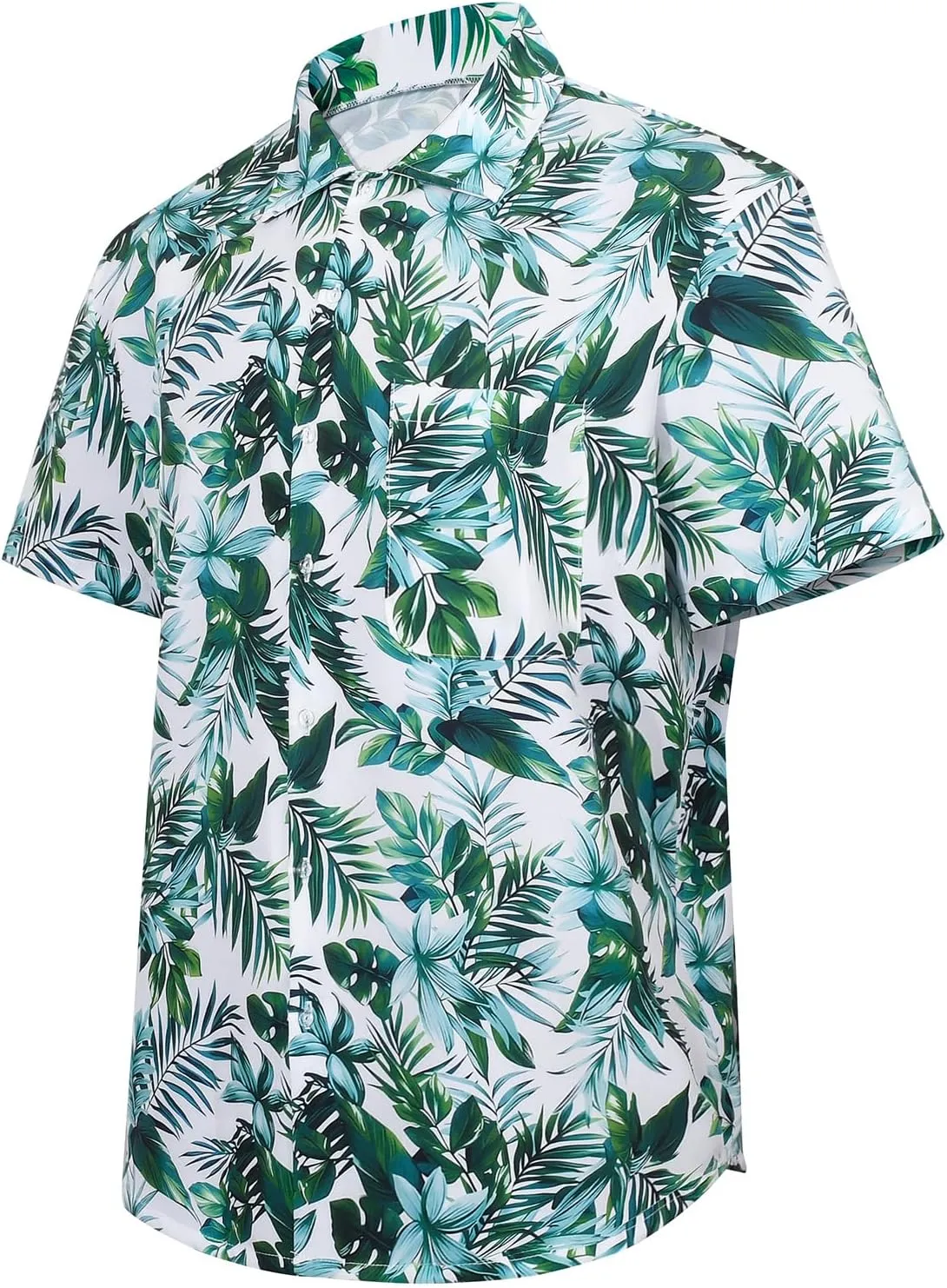 Mens Hawaiian Shirts Short Sleeve Button Down Tropical Shirts Casual Beach Shirt Men
