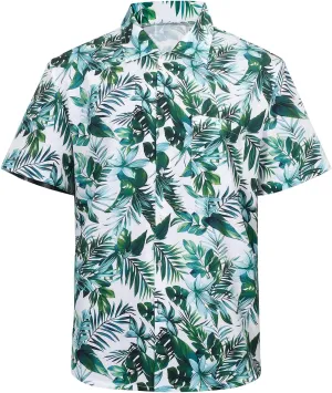 Mens Hawaiian Shirts Short Sleeve Button Down Tropical Shirts Casual Beach Shirt Men