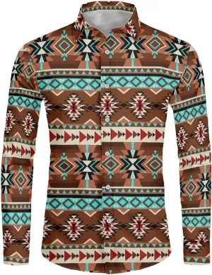 Men's Muscle Fit Dress Shirts Wrinkle-Free Long Sleeve Casual Button Down Shirts