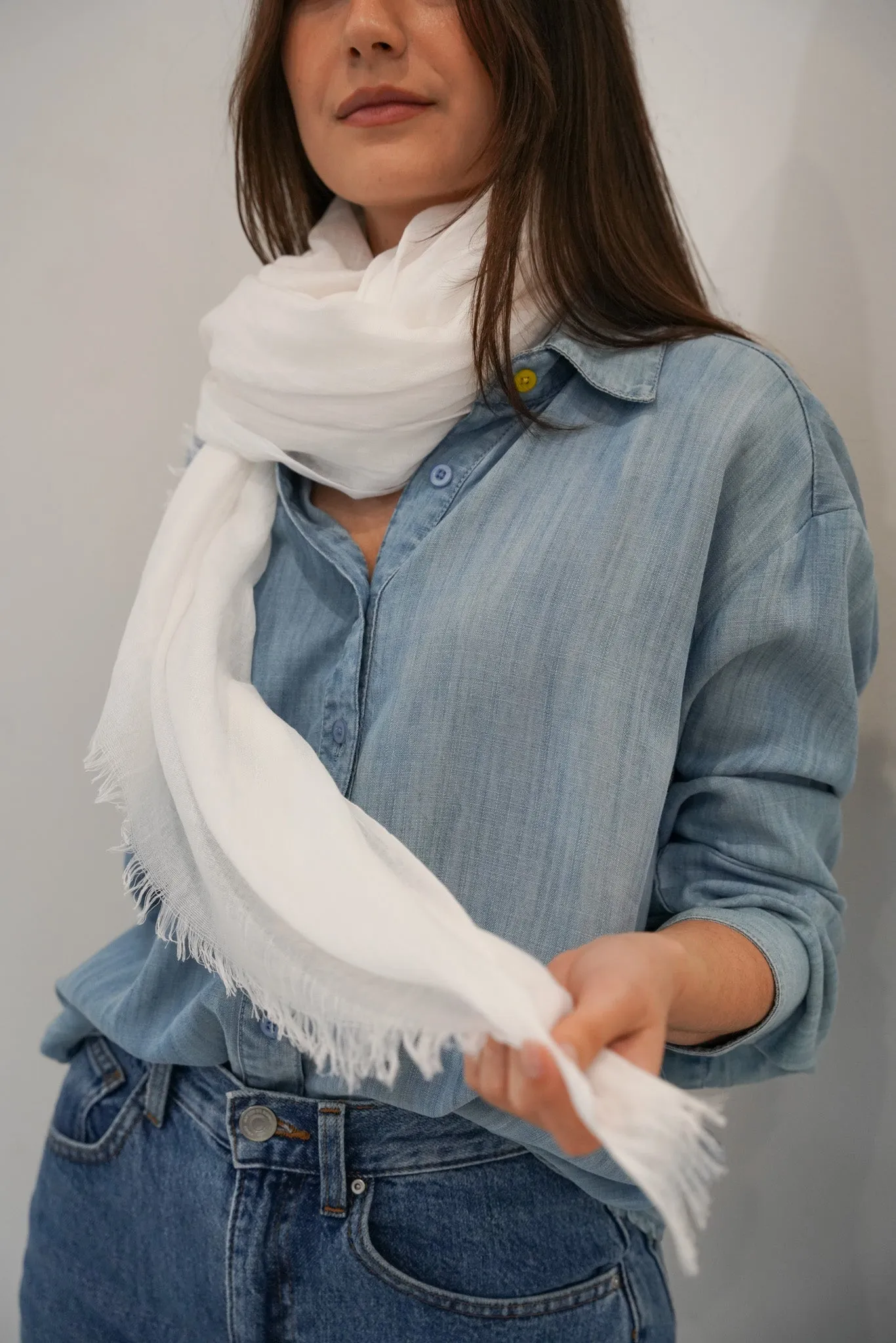 Milk Cotton Scarf