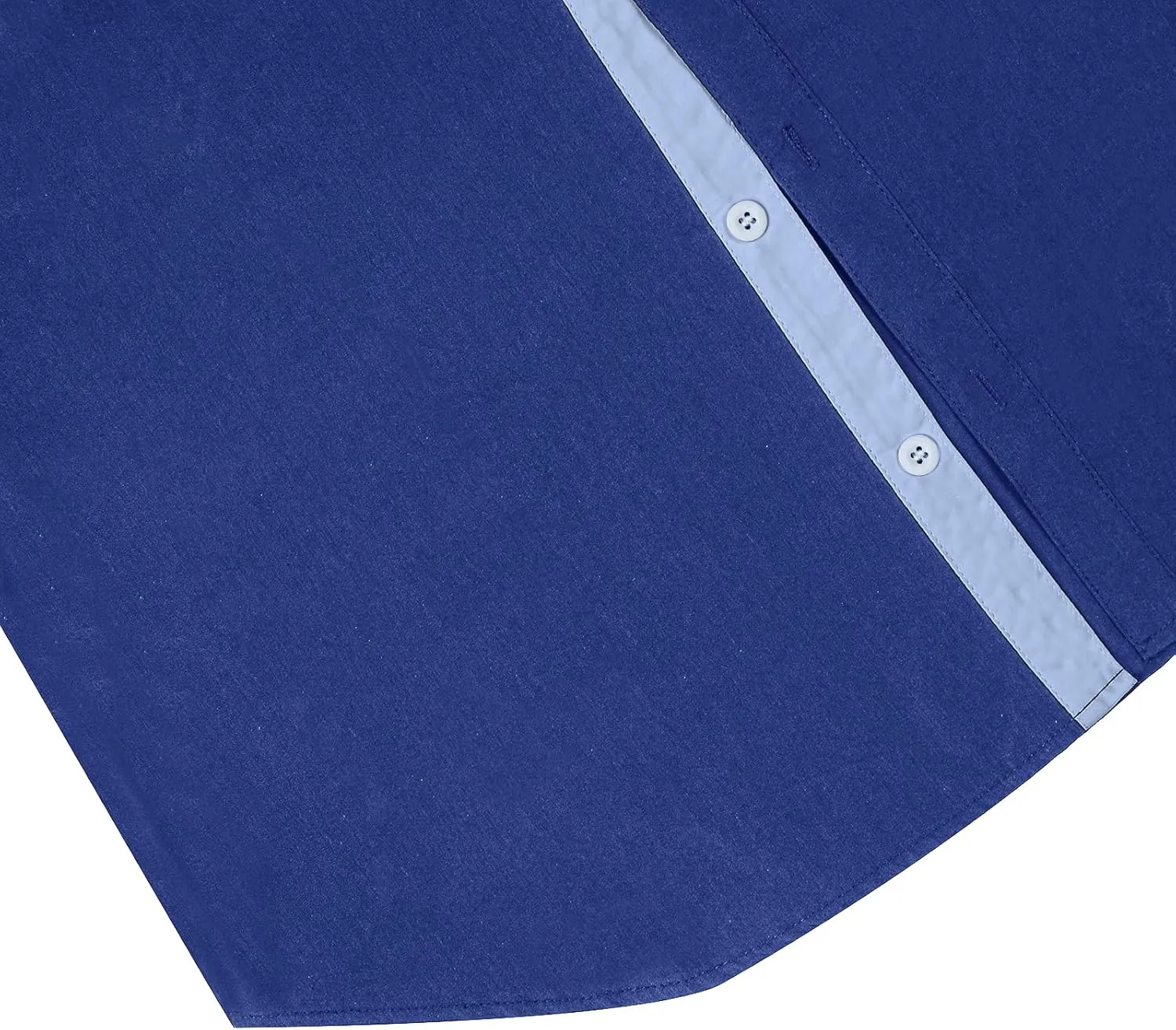 NeedBo Mens Short Sleeve Dress Shirts Slim-Fit Inner Contrast Casual Button Down Shirts