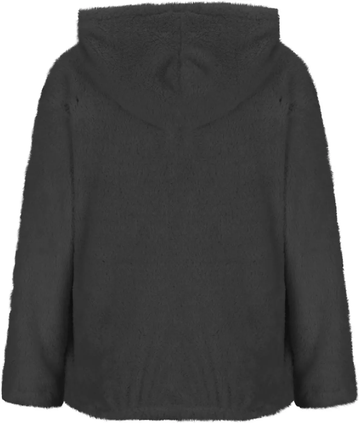 Oversized Fuzzy Fleece Hoodies For Women Warm Long Sleeve Sherpa Pullover Sweatshirts Winter Tops With Pockets