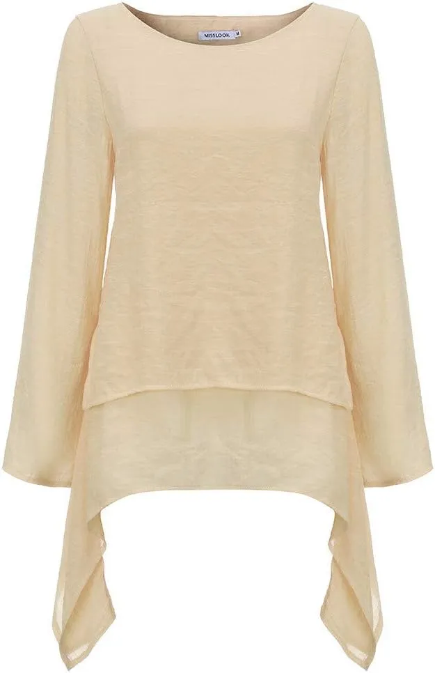 Plus Size Tops for Women Short Sleeve Womens 2023 Summer Spring 3/4 Sleeve V Neck Casual Loose Tunic Tops Blouses