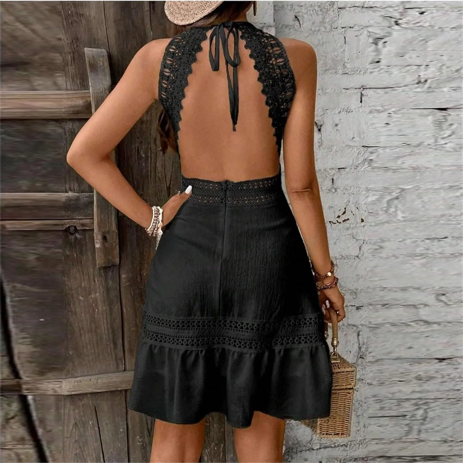Pop Plus Size Tanks Sundress for Womens Surf Summers Baggy Dresses Women Crew-Neck