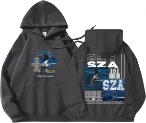 Print Hoodies Album  Singer S@Z-A Music Fans Long Sleeve Hoodies ood Days Pullover Sweatshirts for Women's & Men's