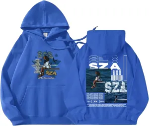 Print Hoodies Album  Singer S@Z-A Music Fans Long Sleeve Hoodies ood Days Pullover Sweatshirts for Women's & Men's