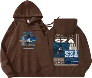 Print Hoodies Album  Singer S@Z-A Music Fans Long Sleeve Hoodies ood Days Pullover Sweatshirts for Women's & Men's