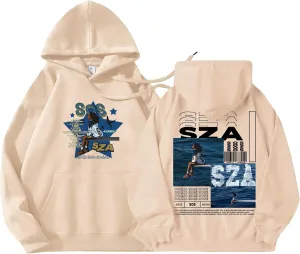 Print Hoodies Album  Singer S@Z-A Music Fans Long Sleeve Hoodies ood Days Pullover Sweatshirts for Women's & Men's