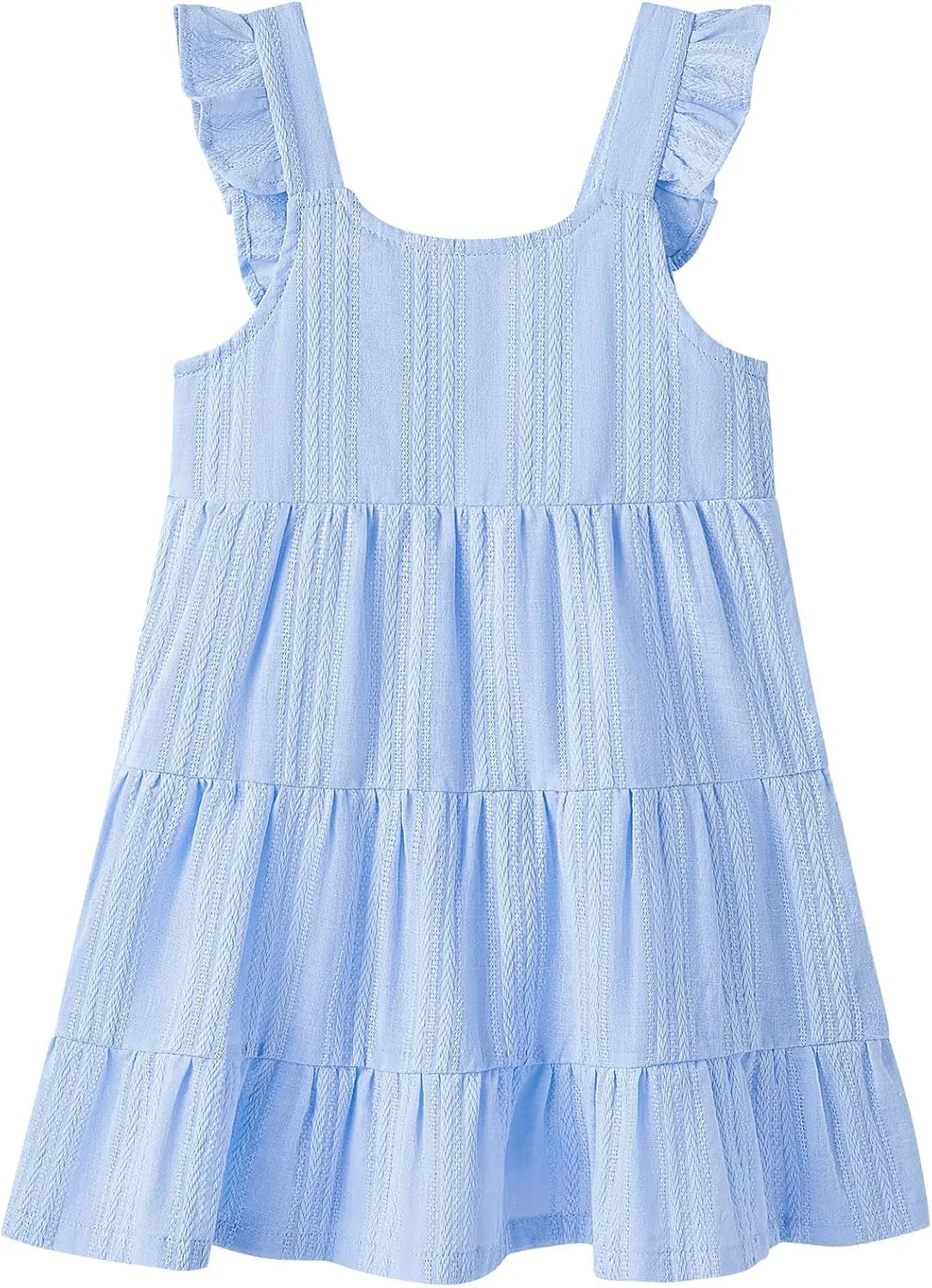 pureborn Toddler Girls Sleeveless Summer Dresses 1-8 Years