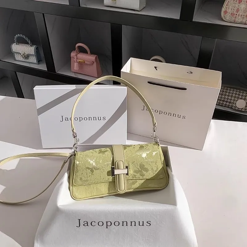 purse Leather handbags suede bag Women 2024 shoulder bag Sense Niche Commuter Crossbody Armpit Bag