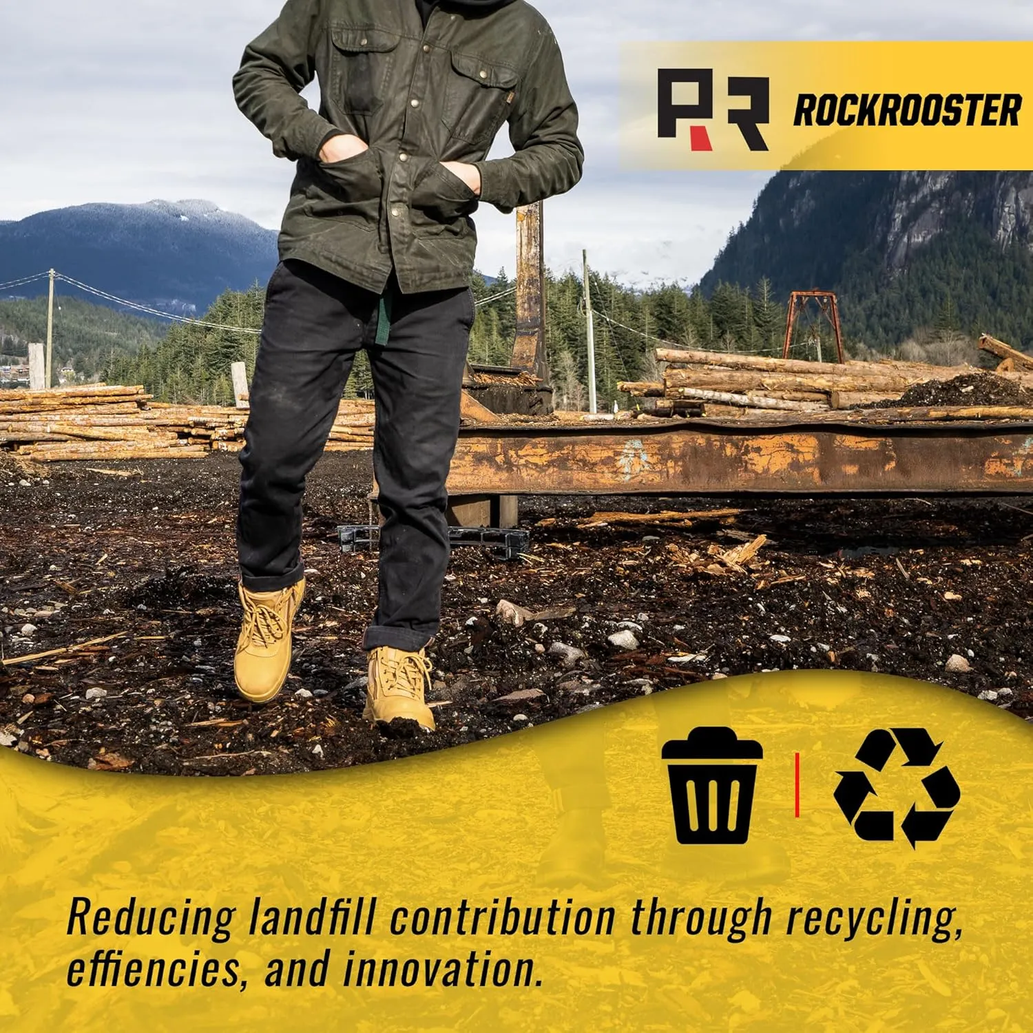 ROCKROOSTER Mens Work Boots, 6 inch Steel Toe Side Zipper Safety Wheat Black Slip Resistant Work Boot, TPU Outsole Breathable Leather Shoes, ASTM F2413-18 Static Dissipative SD (AK050 & AK050BK)