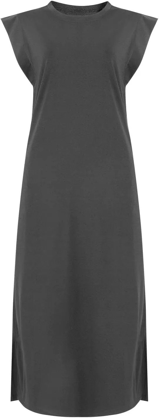 Summer Swim Plus Size Sundress Womens Tanks Loose Fit Solid Dress Women