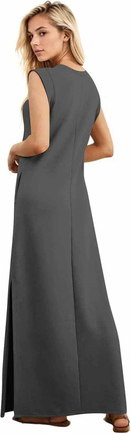 Summer Swim Plus Size Sundress Womens Tanks Loose Fit Solid Dress Women