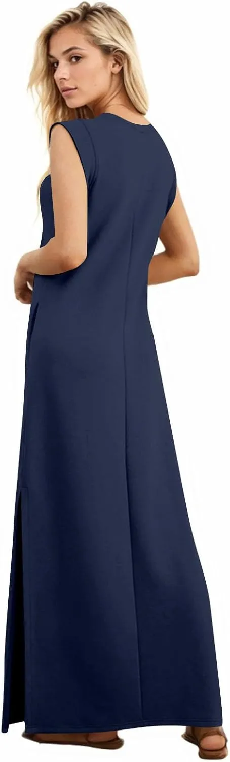 Summer Swim Plus Size Sundress Womens Tanks Loose Fit Solid Dress Women