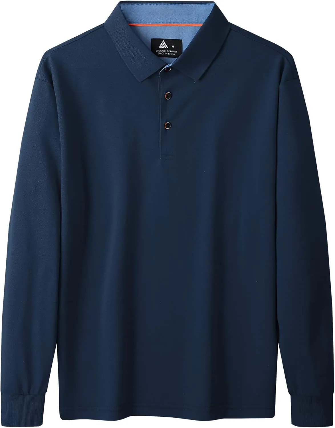 SWISSWELL Long Sleeve Polo Shirts for Men collared Performance Golf Shirts Casual Workwear Office