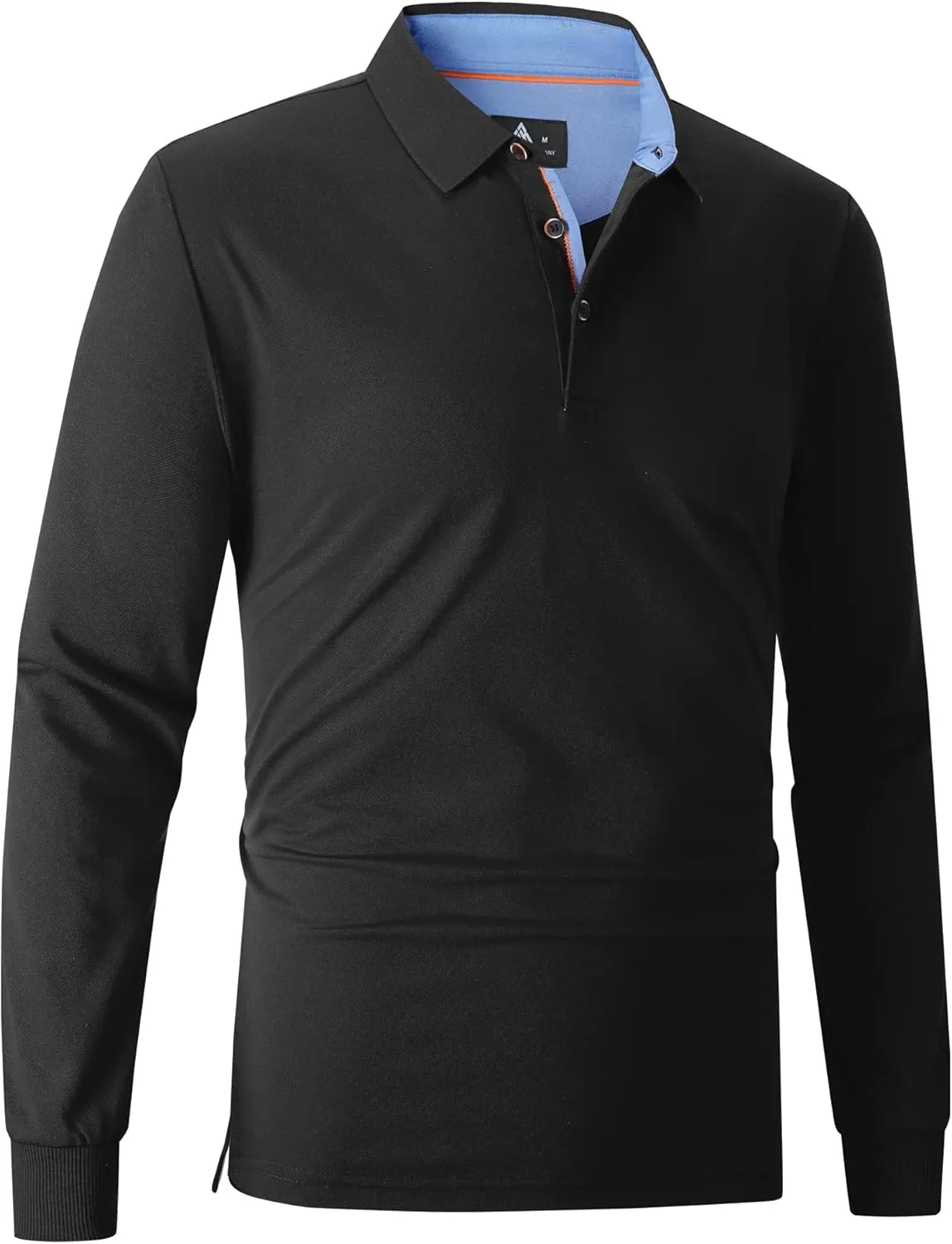 SWISSWELL Long Sleeve Polo Shirts for Men collared Performance Golf Shirts Casual Workwear Office