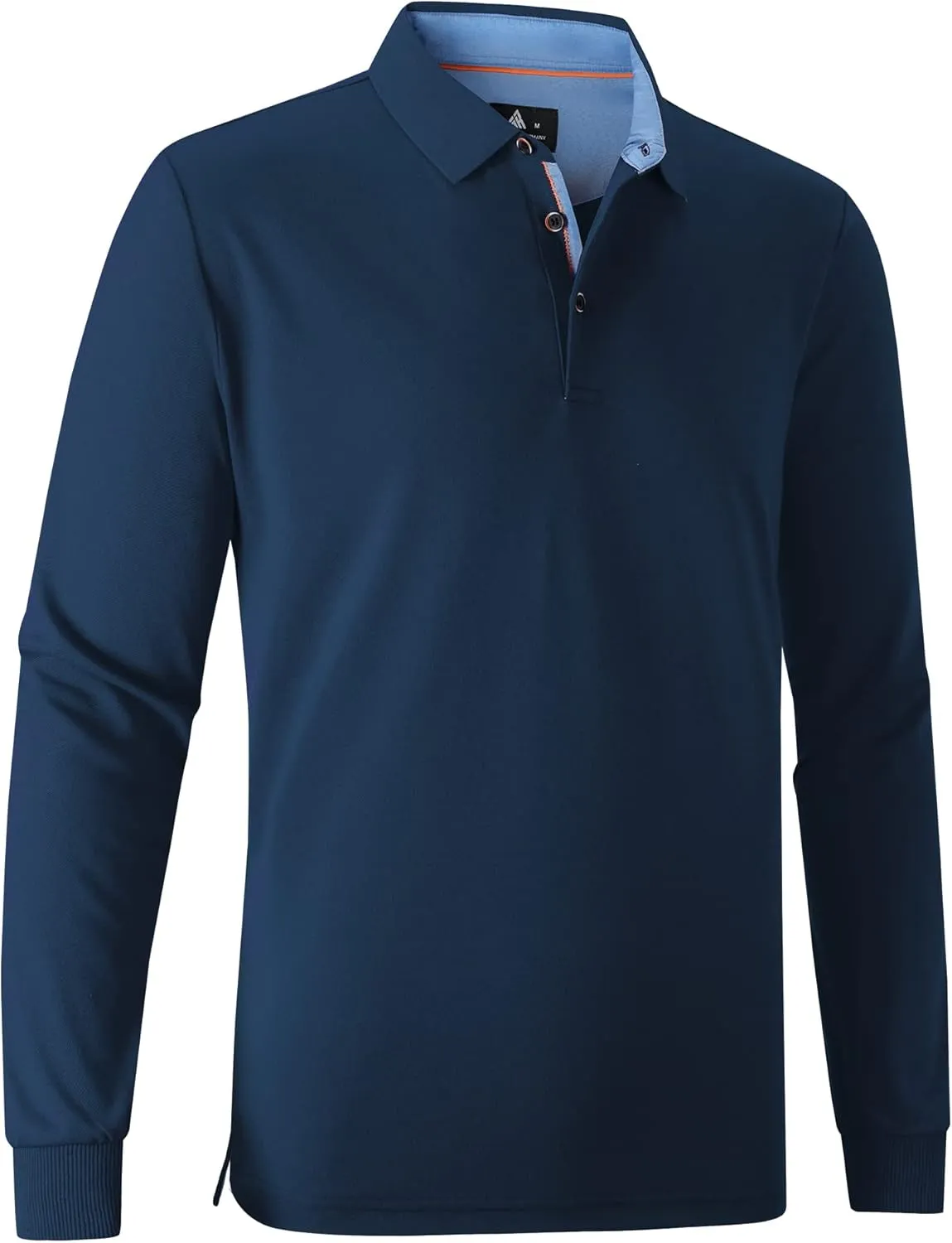 SWISSWELL Long Sleeve Polo Shirts for Men collared Performance Golf Shirts Casual Workwear Office